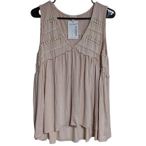 POL Boho Flowy Baby Doll Tank
